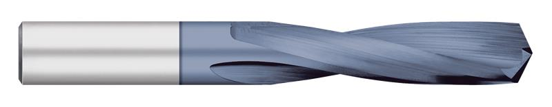 0.1660 in. Drill Diameter x 0.8750 in. (7/8) Flute Length 2 Flute AlTiN Coated Carbide Stub Length Drill