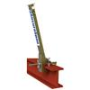 3M DBI-SALA SecuraSpan I-Beam Horizontal Lifeline (HLL) Stanchion with Base