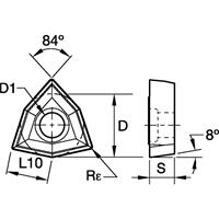 INSERT DRILL FIX  KC7140 CVD DFT HP