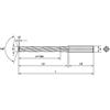 6.35 mm (.2500) 8XD Solid Carbide Internal Coolant Straight Shank  Drill