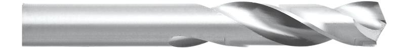 0.1875 in. (3/16) Drill Diameter x 1.1250 in. (1-1/8) Flute Length 2 Flutes Bright Finish High Speed Steel Type C Stub Length